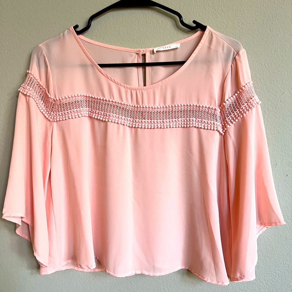 Pink Crop Blouse